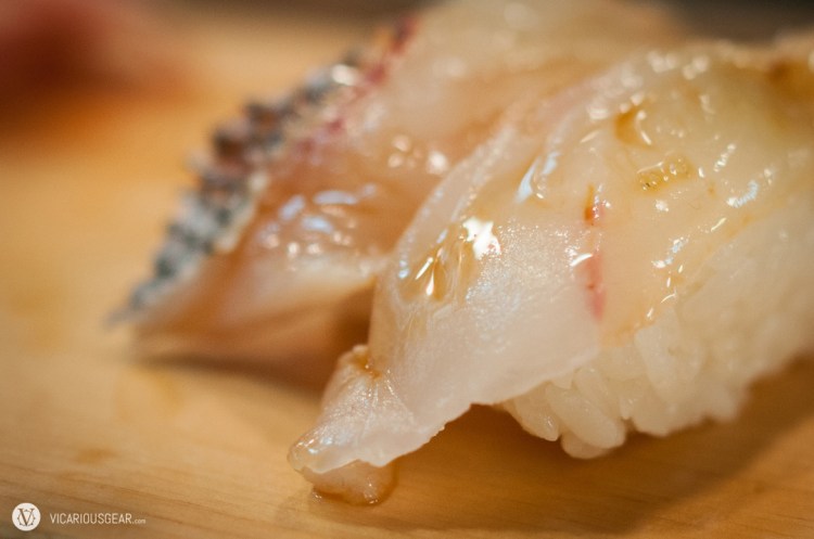 Red snapper (tai) and hirame (flounder).