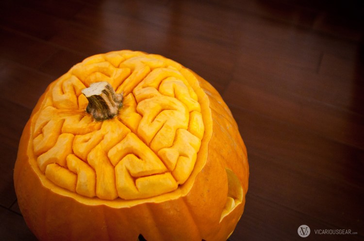 Mimi requested a brain. Its been so long since I've carved a jack-o'-lantern.