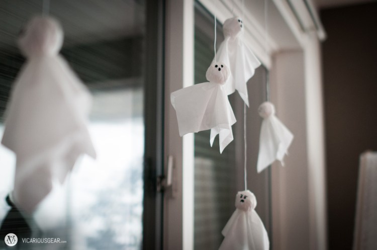 Making these tissue paper ghosts really brought back childhood memories.