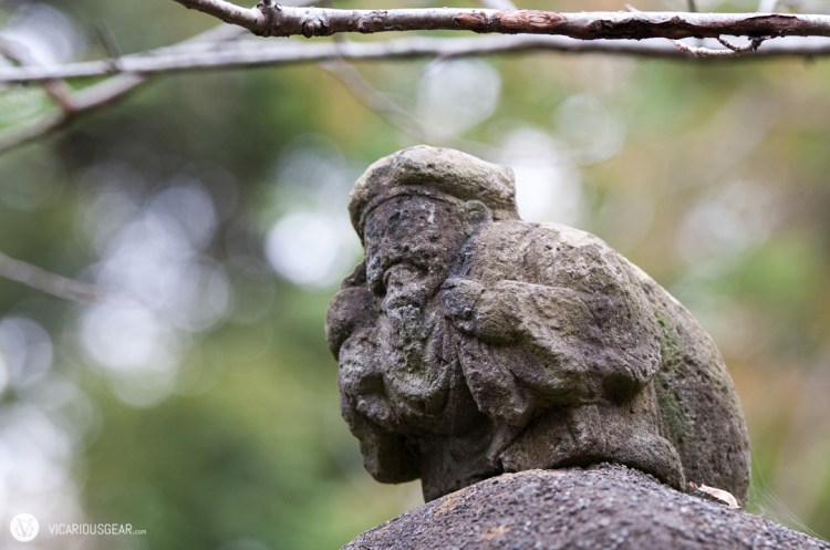 This old deity has seen better days.