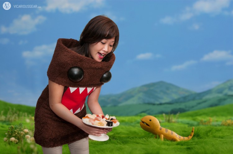 Lizard is a bit hesitant about take out sushi...