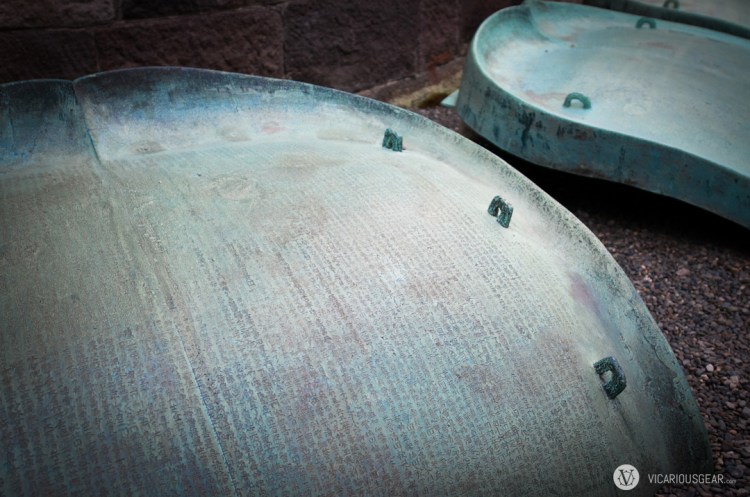 Giant petals at the Buddha's base