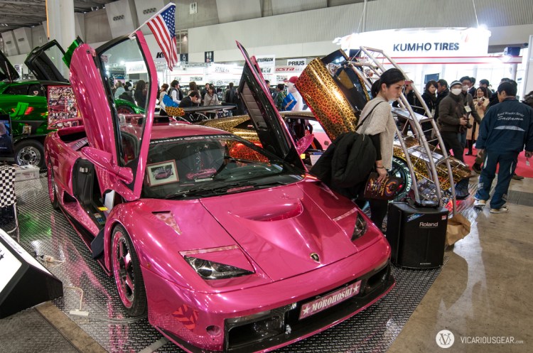 Pink and Leopard chrome Lamborghinis... I think she wanted one.
