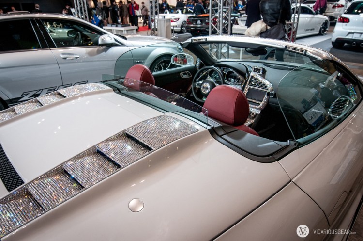 The treatment was slightly more tasteful on this car than the others.