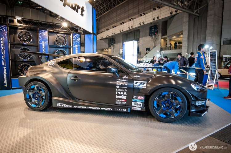 This wild 86 was quite the showcase for the upcoming Weds SA-15R hybrid carbon wheels.