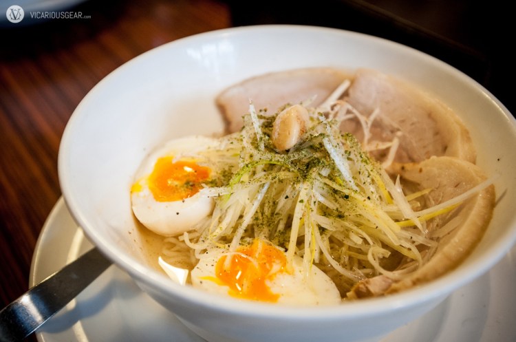 Mimi had the special roasted garlic ramen.
