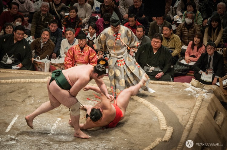 The way the wrestlers handled their weight was impressive