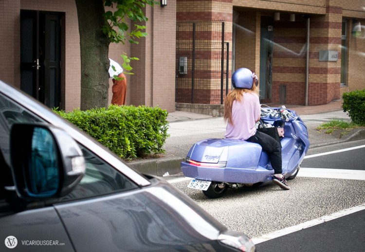 While not a car, this was still cool enough to post. This chic had her Tiger dropped, chromed out and color matched. The Jigglypuff hiding under the instrument cluster was holding on for dear life as she sped thru traffic.