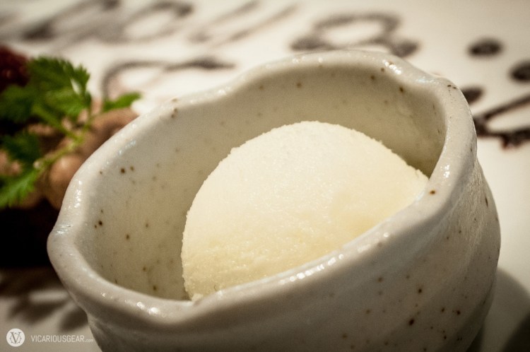 Yuzu sorbet to cap things off.