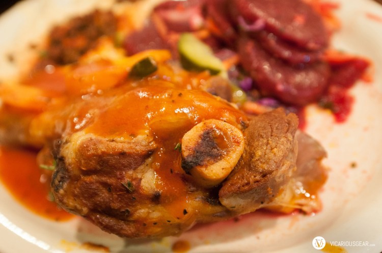 One of my favorite lamb shanks from Fadis. Just look at that bone marrow oozing out. The beet salad in the back is tasty too.