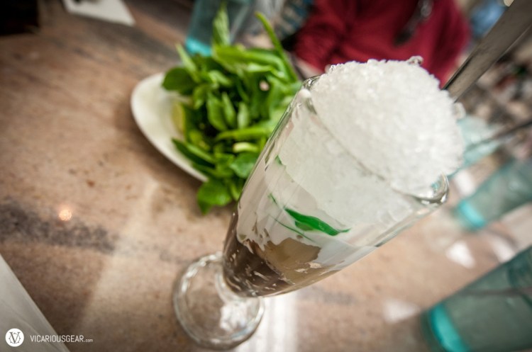 Che Dac Biet. A funny looking but really good drink/dessert that I always order whenever available.