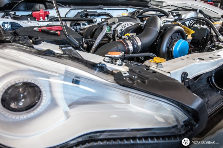 Looks pretty much OEM with the black satin coating.