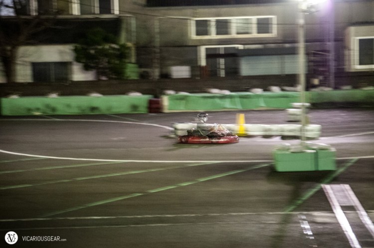 One of Mimi's coworkers speeding around the back of the course. I should have brought my faster lens.