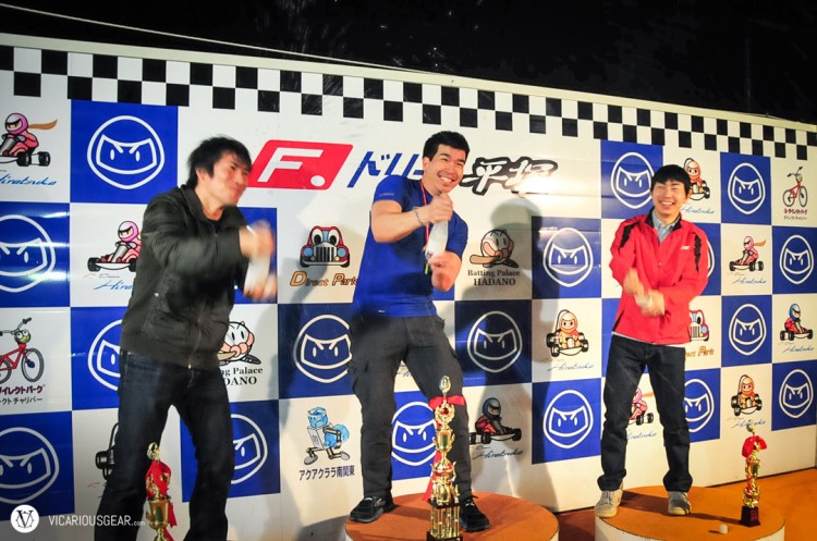 Even more surprising was the carbonated water bottles they provided to act as "Champagne" for us to spray around. Not as bubbly but still fun.