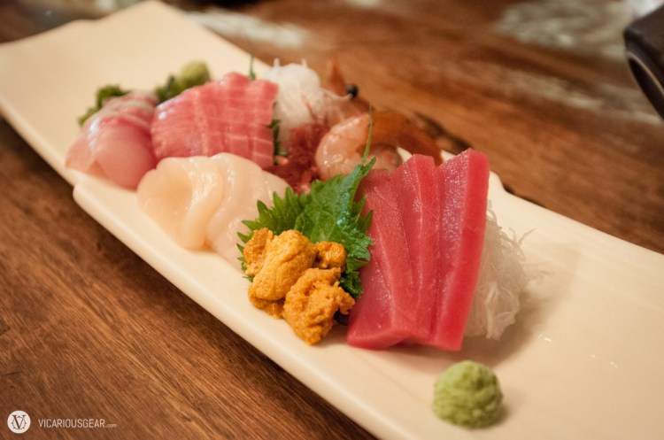 Sashimi platter came out first. I'd definitely go somewhere else if sushi is on your mind.