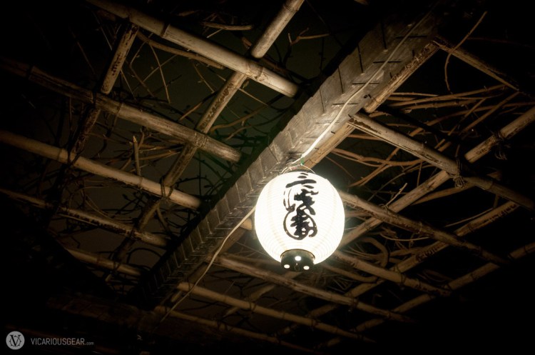 There were lots of lanterns hung from the vine trellises