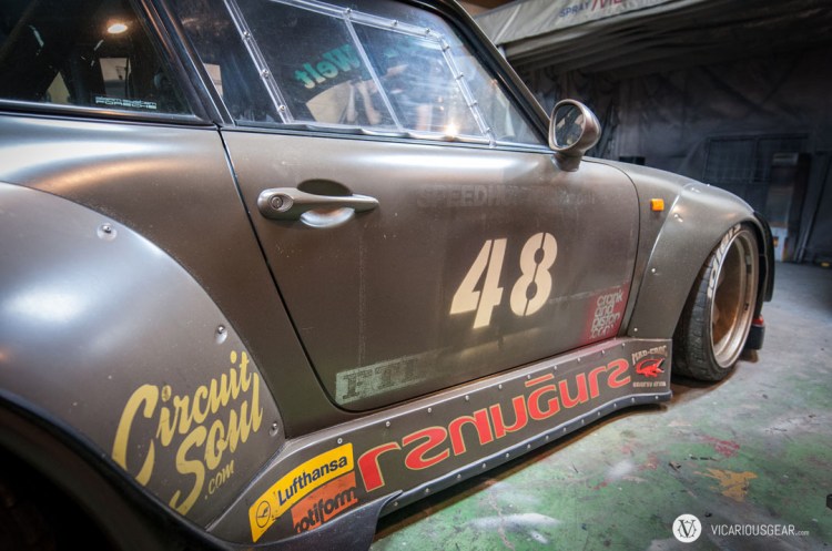 Spray painted onto one of the cars from last years event.