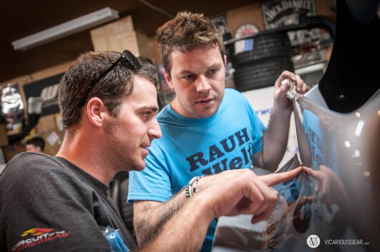 Danny and Gary double checking the vinyl.