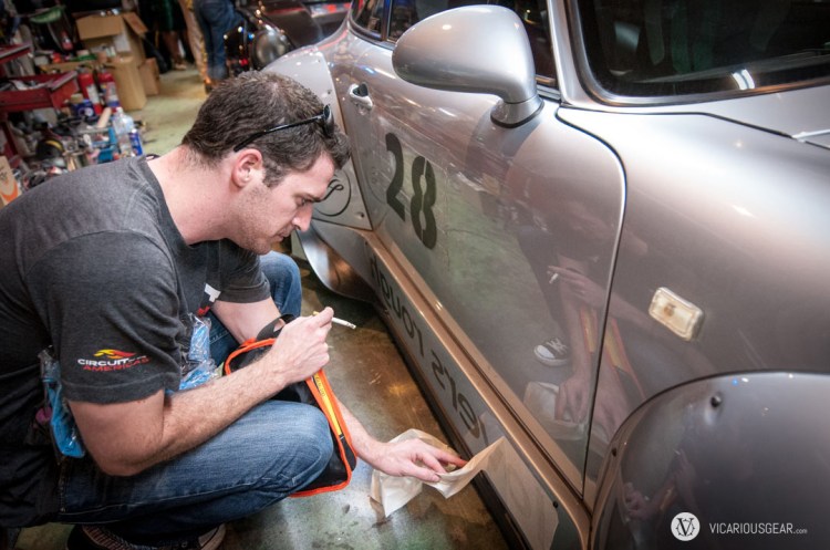 Danny doing the honors and unveiling the name.