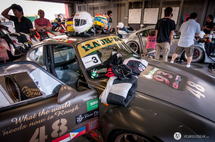 A new experience for me was laying out all the drivers gear (suits, helmets, gloves and shoes) to accompany the vehicle tech inspection.