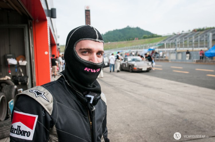 Danny doing his best ninja impersonation. Who knew balaclavas were so versatile?