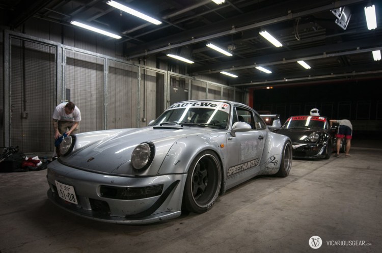 After the race, I had the privilege to drive the super wide 964 back to the shop.