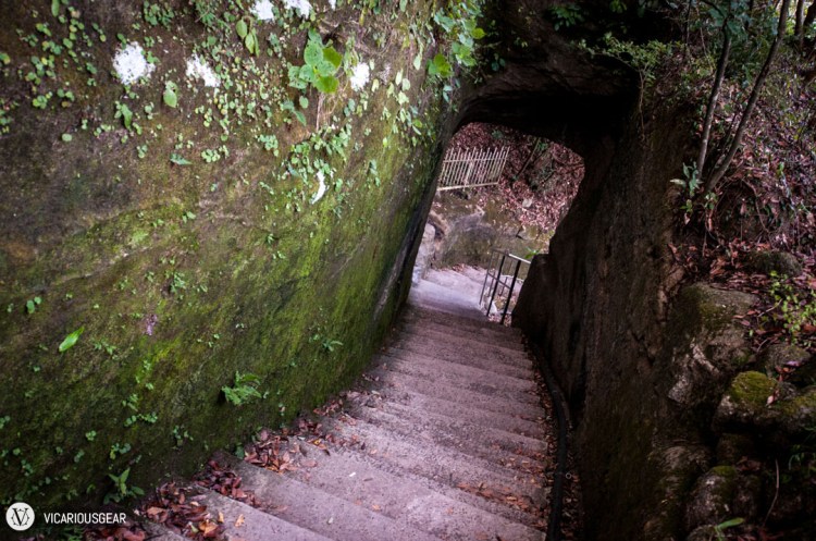 Next up was the Nihonji Daibutsu (日本寺大仏). But only after climbing through some moss covered passages.