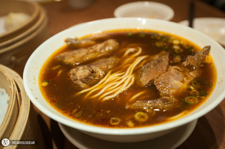 Aside from the dumplings we ordered a bowl of beef noodle soup. Pretty good considering its not one of the dishes they are known for.