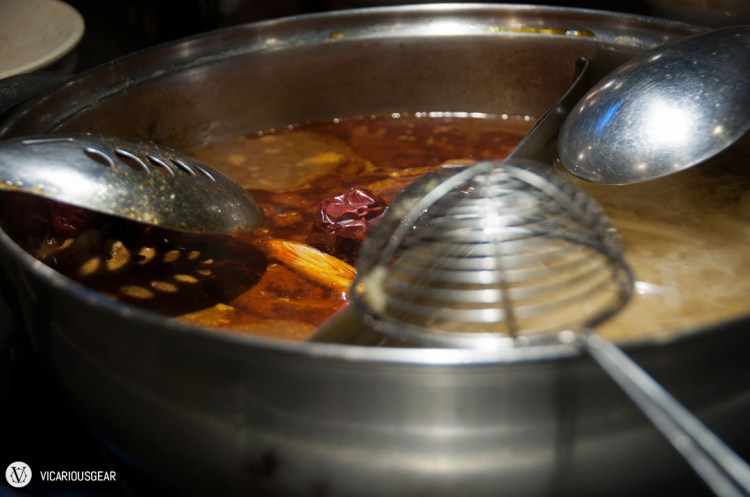 The untainted broth just before cooking.