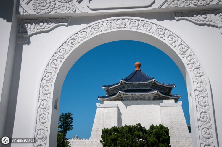 The monument was nicely framed.