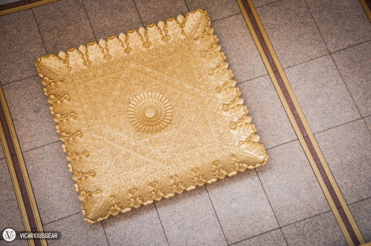 Decorative panels on the walls of both the National Theatre and National Concert Hall.