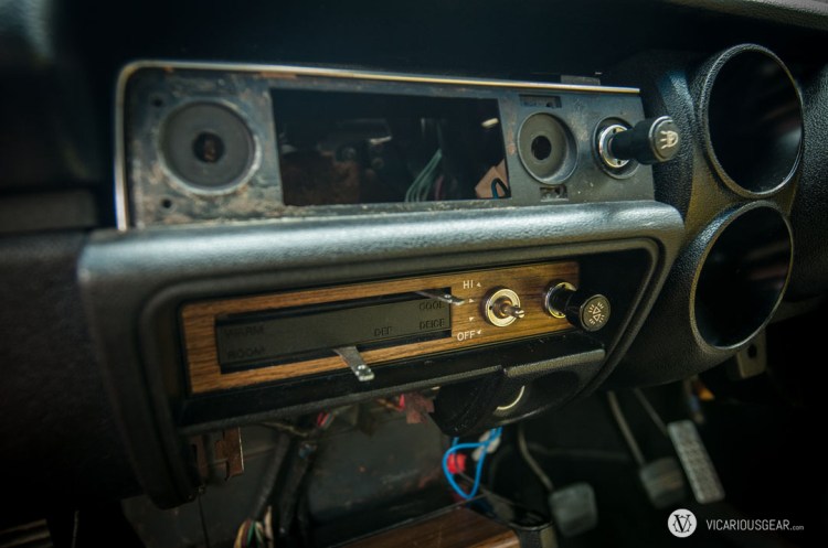 Time for the drilled and crusty radio panel to come out.