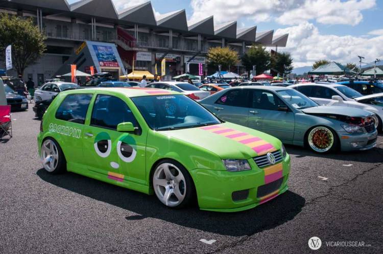 I just found the vinyl adorning this VW Golf amusing