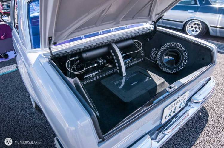 to the sound system riding out back. Quite a piece of work.