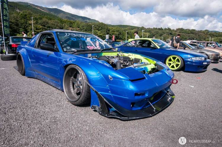 A Rocket Bunny kitted 180SX. I love that it was worn from use unlike all the show cars floating around with this bodywork.