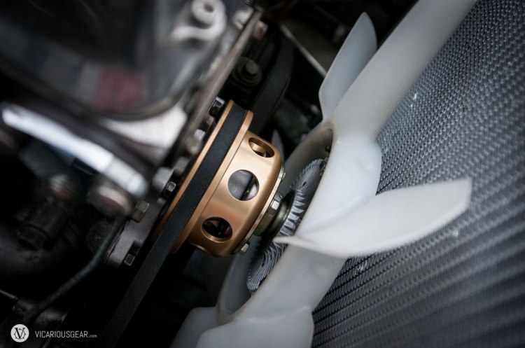 New plastic fan and fan clutch to replace the original metal fan. It took a while to find the correct piece in Japan for a normal price. This made the car run a bit better but not quite as well as I wanted.