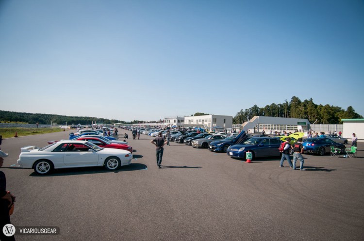 Greeted by a sea of Godzillas and Skyline Otaku.