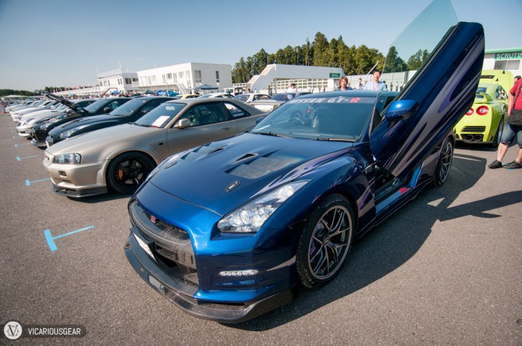 One of the first Lamborghini door conversions I've seen on an R35...