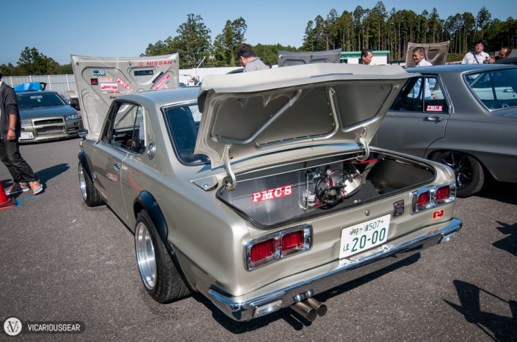 Supported by a slightly haphazard fuel setup.