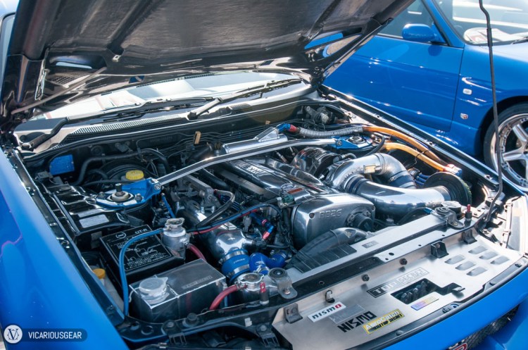 Thanks to a massive HKS turbine and tuned RB26.