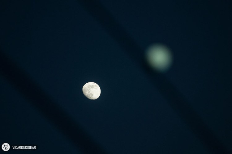 It only became more prominent as the two swapped. The other glow is just a lightbulb from the boat.