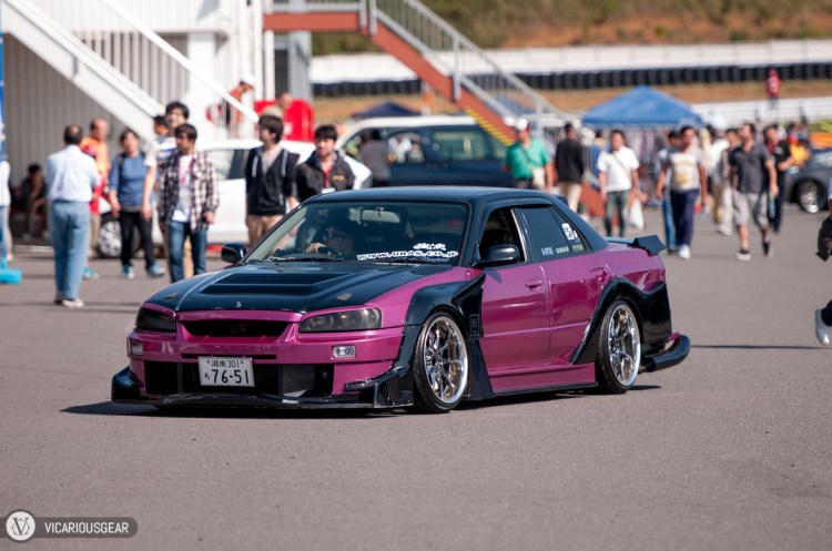When walking back to see the cars that would be participating in the track events I ran into a few of these JGTC inspired cars.