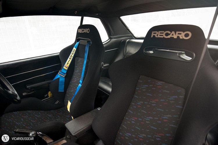 The Recaro SR2 Confetti centered seats that came with the car...