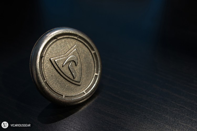 this solid piece of bronze infused stainless steel arrived at my doorstep. While it looked acceptable for use as is, I wanted it a bit more finished.