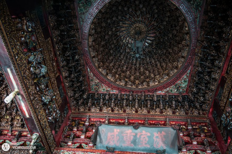 The carvings covering the ceiling were intense. I can only imagine how long this would take.