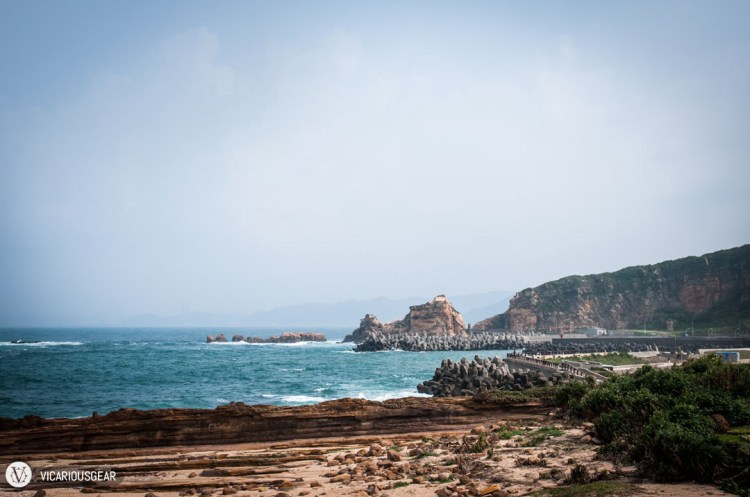 Looking back over the small cove we just came from provided a pretty cool view of the adjacent coastline which had been transformed by surf breakers.