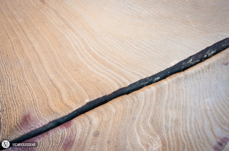 I still can't believe how perfectly straight these natural erosion formed cracks are.