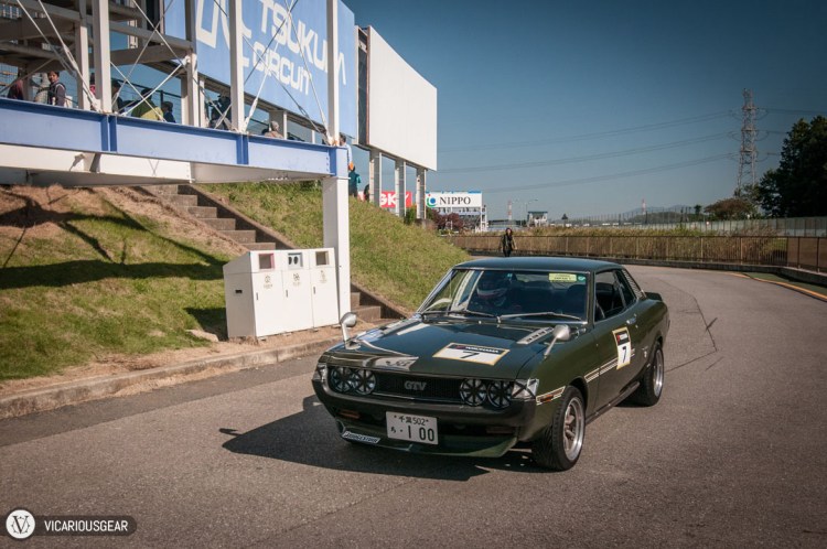 I was greeted by a few of the cars I just spotted heading out to the track.