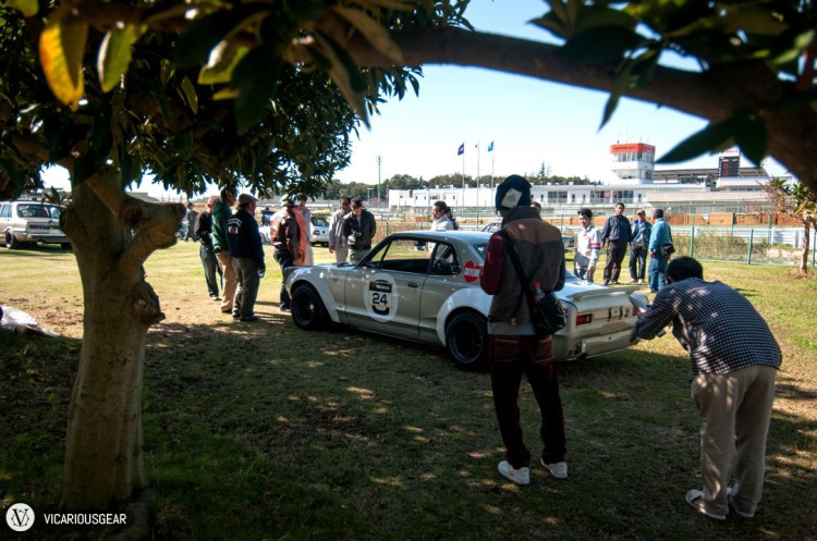 What a sight. Like a car geek picnic.