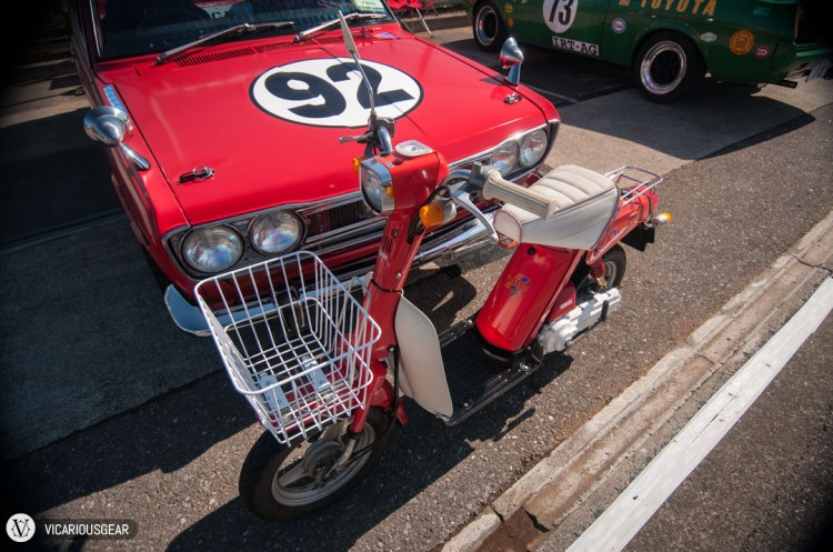 To period correct scooters to navigate the premises in style.